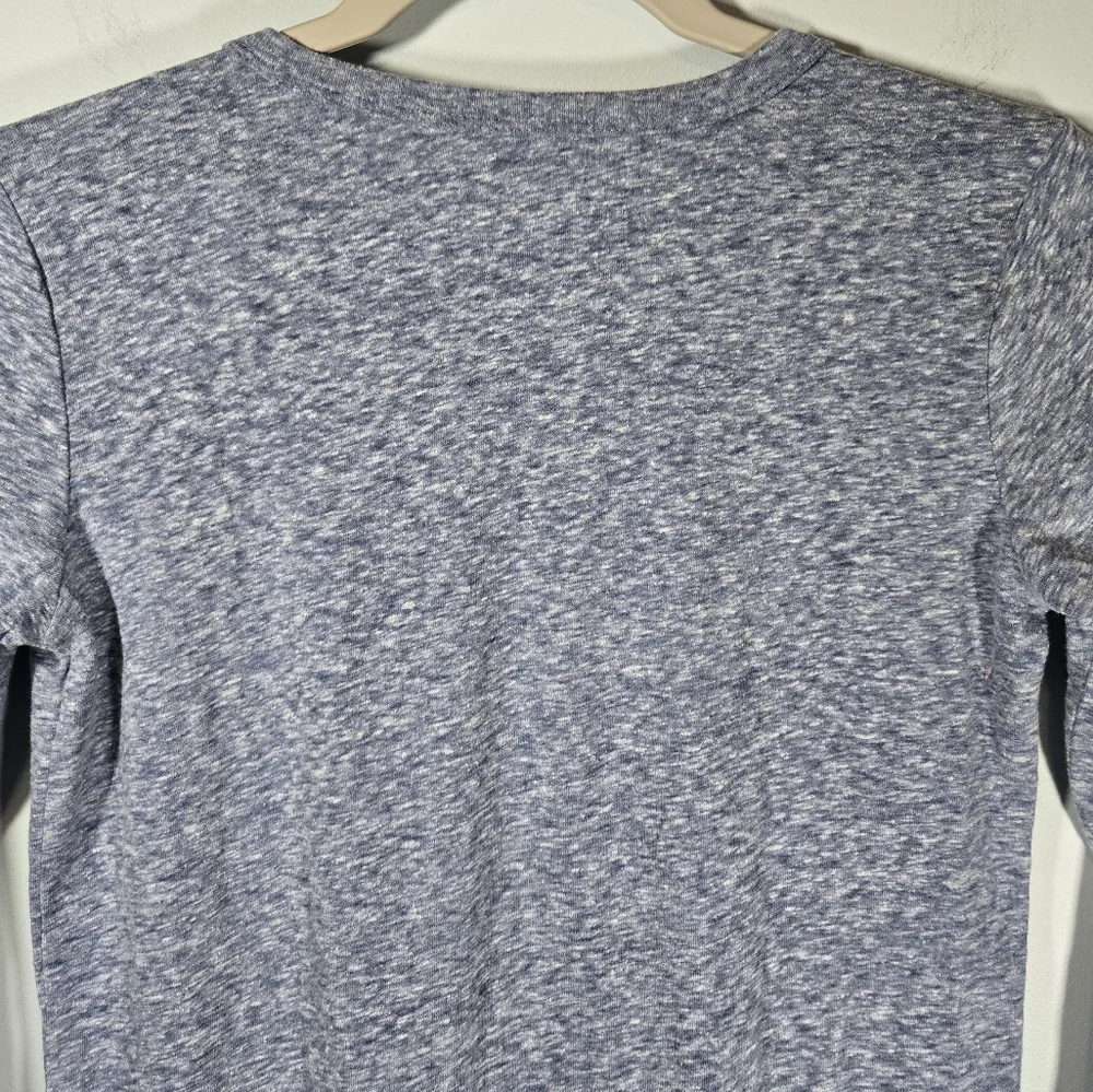 Crewcuts Girls Blue Heather Long Sleeve Lace‎ Heart Shirt NWT Size 10